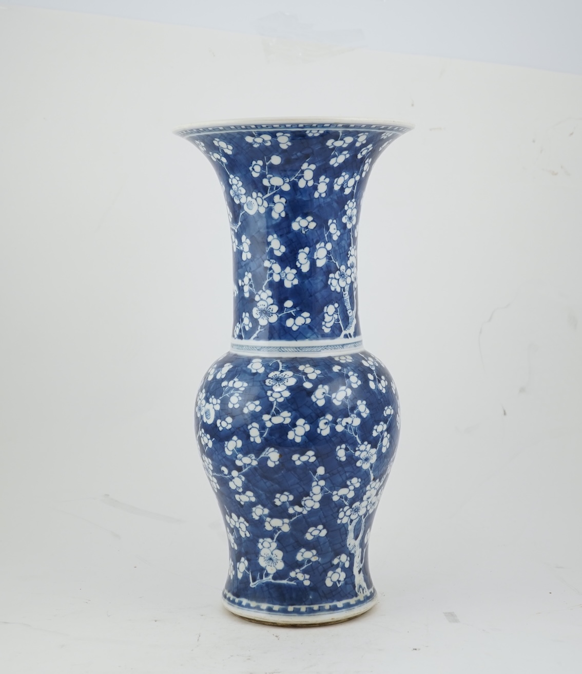 A Chinese blue and white yen-yen vase, Kangxi period